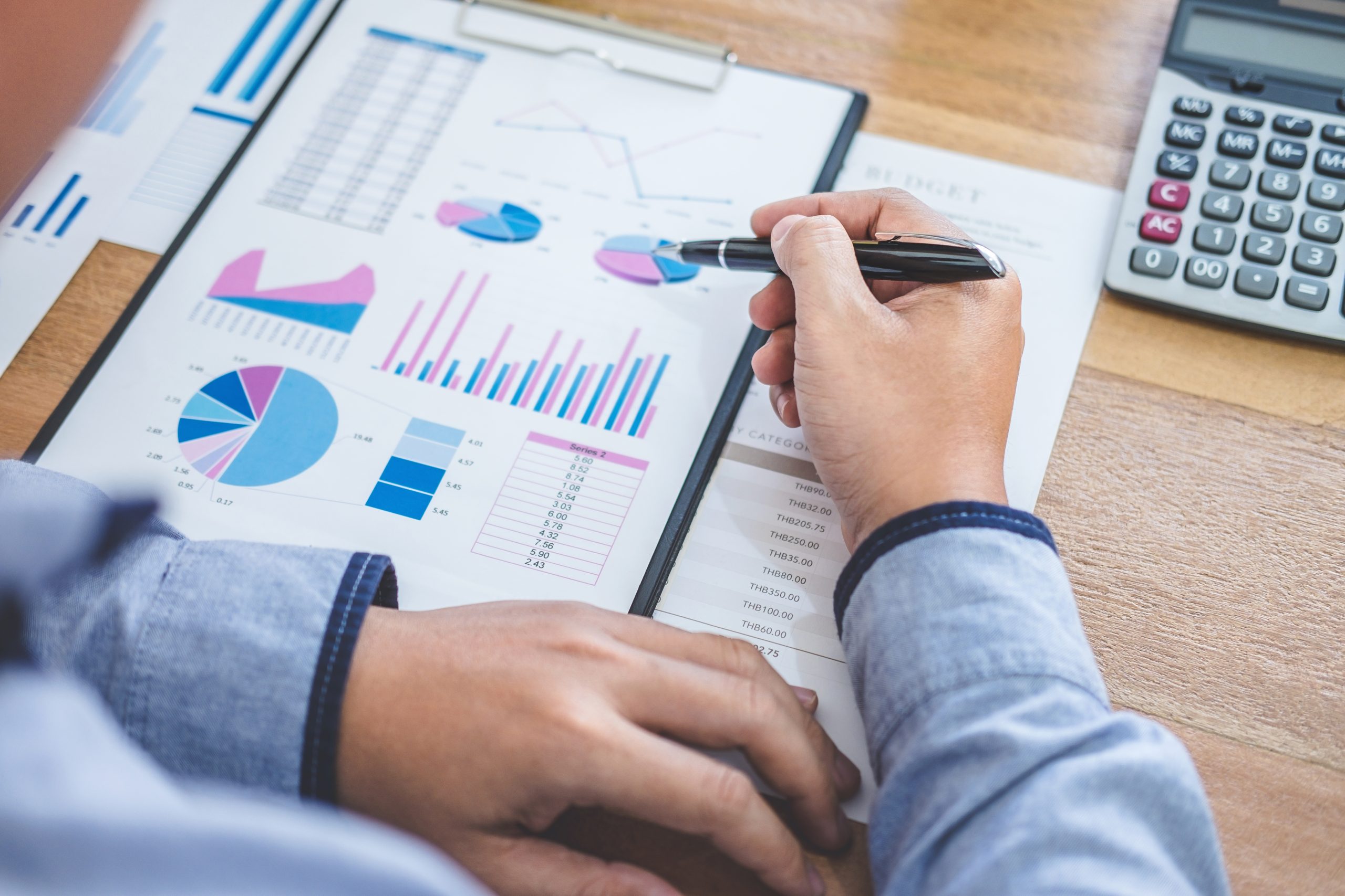 Business Financing Accounting Banking Concept, businessman doing